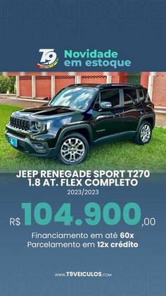 JEEP RENEGADE 1.3 T270 TURBO FLEX AT6 JEEP RENEGADE 1.3 T270 TURBO FLEX AT6